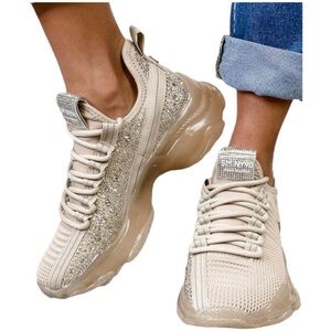 Steve Madden Maxima Sneakers Blush Tan Neutral 11